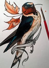 Swallow tattoos have played a special symbolic part among various world cultures for thousands of years. Bird Tattooart Art Barn Swallow Tattoo Tattoo Design Drawings Art