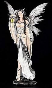 Amazon De Grosse Mystische Elfen Figur Mit Drache Merlina Fairy Deko Elfenfigur Elfe Fee Elfenfiguren Mystisch Figur