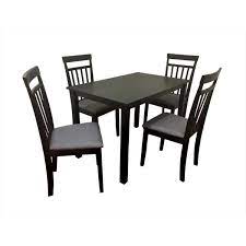 Add comfort to your dining room with this practically styled dining set from corliving. Us Pride Furniture Raymond Wood 5 Piece Dining Table Chair Set Dt1123 The Home Depot