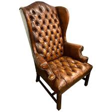 stunning cigar brown leather chesterfield wingback armchair chippendale cushion leather wingback chair wingback chair wingback armchair