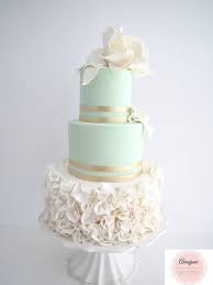 Mint Elegance Wedding Cake Mint Wedding Cake Round Wedding Cakes Wedding Cakes With Cupcakes