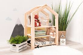 Kaufen alice fox kleiderstander baum weiss jollyroom. Kinderregal Nalle Treetale Hausbett Montessori Regal