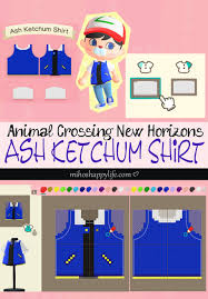 Animal Crossing New Horizons Template Design Ash Ketchum Shirt In 2020 New Animal Crossing Animal Crossing Animal Crossing Memes