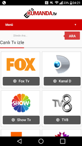 Kanal d canlı yayınını donmadan ve yüksek kaliteyle internetten online izleyebilir, sevdiğiniz tv programlarını takip edebilirsiniz. Canli Tv Izle Kumanda Tv For Android Apk Download