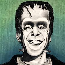 Fred Gwynne as Herman in the Munsters Portrait Art Print