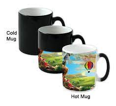 The process continues from bottom to top until the entire design is visible. Black Red And Blue Photo Printed Magic Mug Blank For Sublimation Printing Size 11 Oz Rs 120 Piece Id 15295288430