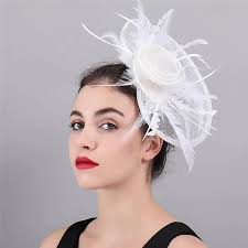 Large Scratched Look official Feather Fascinator