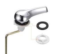 uxcell Toilet Handle Replacement Kit Universal Side Mount Toilet Flush  Handle Toilet Trip Lever with Chain for Bathroom Toilet Tank, ABS Iron - ...