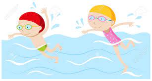 Font piscine clipart free download! Boy And Girl Swimming In The Pool Illustration Royalty Free Cliparts Vectors And Stock Illustration Image 46526993