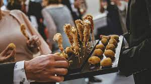 Heavy meat and vegetarian appetizers provide a satisfying and tasty substitute for a full meal, minimizing the amount of effort you must devote toward preparing the food. Wedding Finger Foods 35 Ideas We Love Wedding Spot Blog