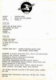 Depeche Mode "Music For The Masses" 1987