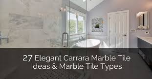 27 elegant carrara marble tile ideas