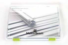 Makerbeam Starter Kit Threaded Clear Anodized Chartup