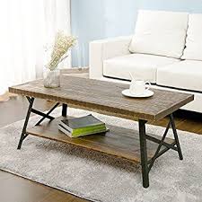 amazon com emerald home chandler rustic industrial solid wood and steel coffee table with open s solid wood coffee table wood coffee table rustic coffee table