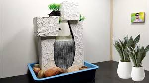 Hi, in this video i show you how to make a attractive fountain using household plastic pipes. How To Make A Beautiful Tabletop Indoor Water Fountain Cute766