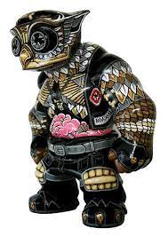 Roadkill M C President Custom Tequila By Hugh Rose Has A Bit Of Watchmen Meets Sons Of Anarchy Vibe Totall Custom Toys Art Toy Designer Toys