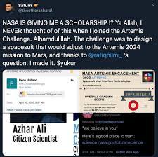 The official page of azhar ali. M Sian Guy Claims Nasa Is Giving Him A Scholarship But Things Aren T Adding Up