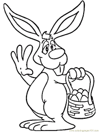 Some of the best easter activities for all ages revolve around the classic easter egg. Easter Bunny With Easter Eggs Coloring Page For Kids Free Easter Bunnies Printable Coloring Pages Online For Kids Coloringpages101 Com Coloring Pages For Kids