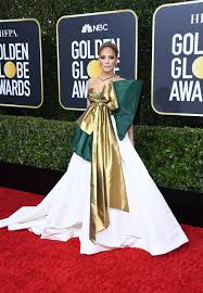 From the outfit to the hair to the chair dancing and lighting, jennifer lopez's american music awards performance sunday night looked very familiar to some. Jennifer Lopez Stuns In Dramatic Green And Gold Bow Gown At 2020 Golden Globes Entertainment Tonight