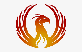 This outline of a phoenix bird drawing shows the bird fanning the fire. Phoenix Kind Logo Vector Phoenix Bird Vector Png 556x556 Png Download Pngkit