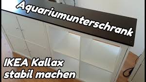 Terrarium unterschrank selber bauen 8217 aquariumschrank new. Aquariumunterschrank Ikea Kallax Stabil Machen Stromungsbecken 1 Youtube
