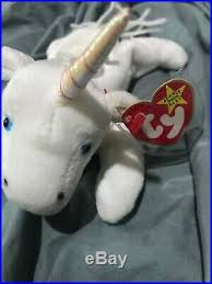 Rare Mystic Beanie Baby Unicorn With Iridescent Horn And Errors Ty Beanie Babies Rare