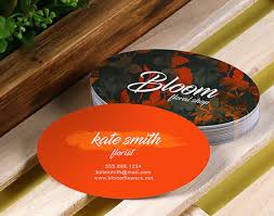 A creative, unique alternative to the standard business card? Oval Business Card Printing Quick Turnarounds Printplace