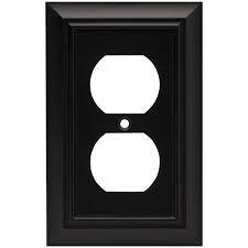 There may or may not be restrictions, depending on the license plate laws in your state. Liberty Black 1 Gang Duplex Outlet Wall Plate 1 Pack 64218 The Home Depot Plates On Wall Liberty Hardware Outlet Covers
