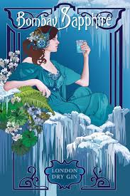 Bombay gin is named to recognize the popularity of gin during the british raj. Blue Sapphire Gin Ad Well Since You Put It That Way Http Kck St Xttdu7 Art Deco Posters Poster Prints Poster Art