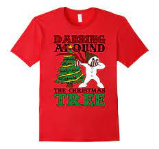 Dabbing Around The Christmas Tree Mr. Bingle T-shirt-Teevkd