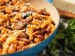 Fusilli With Sausage And Oyster Mushrooms Recipe In 2021 Pasta Dishes Food Network Recipes Italian Recipes