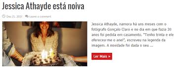 Foi através do blogue oficial, jesse james, que a atriz jessica athayde faz um balanço do ano que está a terminar. Depois Da Filha Mae De Jessica Athayde Esta Noiva Dioguinho Blog