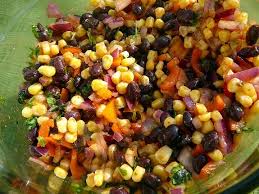 Black Bean And Corn Salad Recipe With Italian Dressing Black Bean Corn Salad Veggie Dishes Black Bean Corn Salad Healthy Recipes