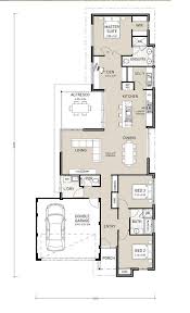 House Plans For Long Narrow Blocks Single Storey House Plans House Plans Australia Narrow House Designs