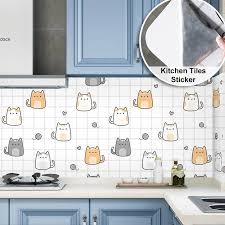 Maybe you would like to learn more about one of these? Tiles Cute Cat White Background Kitchen Tiles Furniture Refurbished Waterproof Wallpaper Sticker
