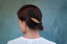 This will protect your hair from heat damage. How To Use A Hair Stick Hair Sticks Hair Forks Tutorial