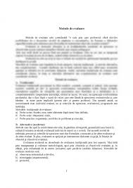 Care sunt cele trei metode de evaluare tradiționale?, 4. Referat Metode De Evaluare 282336 Graduo