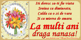 La multi ani, cu multa sanatate, draga nasa. Pin On Zi De NaÈtere