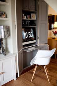 Le loger dans un placard du salon est une chouette idée dont il serait. How To Create The Perfect Home Office Mad About The House Office Cupboards Home Kitchen Desks