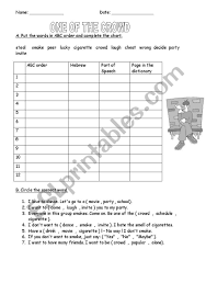 English Worksheets Peer Pressure