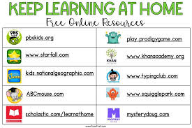 Free Online Resources For Learning At Home In 2020 Free Online Learning Learning Websites For Kids Learning Websites