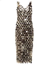 Forsaking sewing's traditional tools, thread, needle, cloth, paco rabanne has. Sequinned Chainmail Dress Paco Rabanne Matchesfashion Us