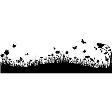 stickers herbes champetre achetez en ligne stickers herbe frise murale