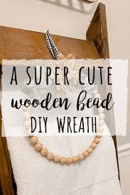 How to make a wood bead wreath!