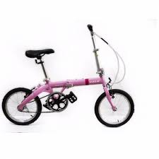 compare valo nova 2 0 folding bike 16 inch wheel pink s price in singapore kids bike folding bike kids bicycle
