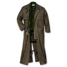 Filson Shelter Cloth Duster Coat Otter Green Style 465n