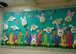 East Hill Wishes Everyone Happy Spring And Happy Easter Easter Classroom Spring Bulletin Boards Easter Bulletin Boards