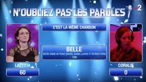 Nous vous rappelons que nous sommes là pour nous divertir et nous amuser. L Emission N Oubliez Pas Les Paroles Chante Allumer Le Feu Et Belle Pendant L Incendie De Notre Dame Cnews