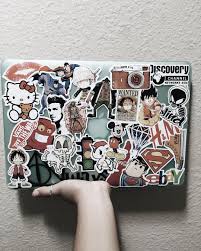 Inspirasi stiker di laptop : 10 Ide Sampel Stiker Laptop Di 2021 Laptop Stickers Laptop Stand Animasi Desain Karakter