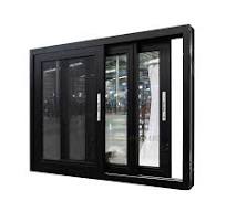 Customized House Black Aluminium Sliding Window With ...